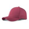 VOBOOM Men Quick Dry Baseball Cap Laser Cut Mesh Ball Curved Brim Snapback Hat Outdoor Running Travel Black Hat