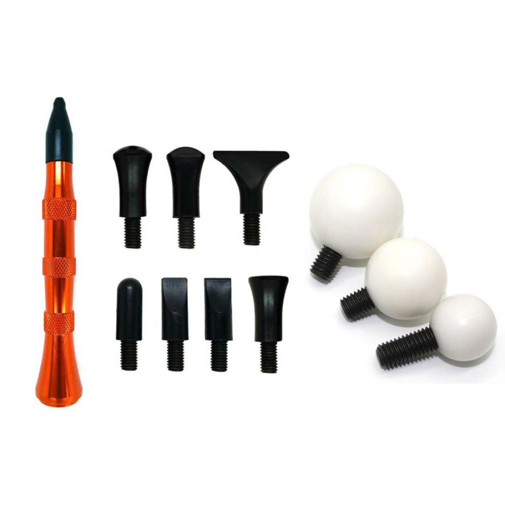 For Vapor Dent Repair Tool 12Pcs Alloy Flattening Pen And Ball-Point Pent Tool