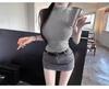 Slim Pure Desire Style Feminine Knit Vest with Half-High Collar