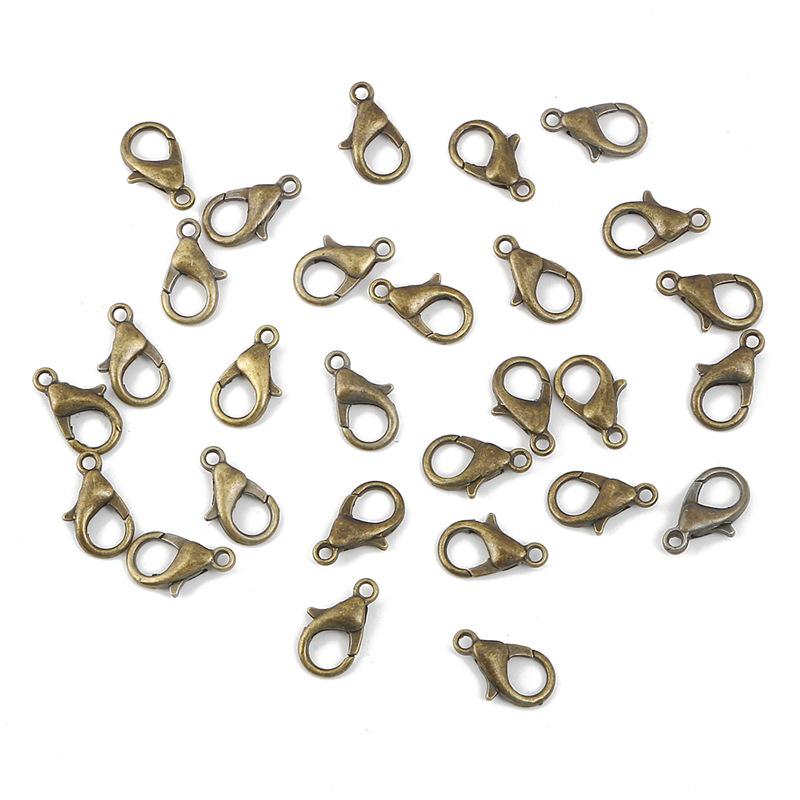 Retro DIY Lobster Clasp Beaded Jewelry Connector for Bracelets and Necklaces