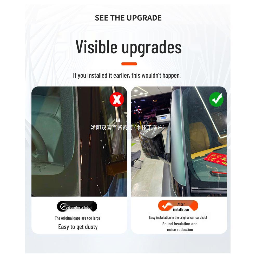 Land Rover Defender Windshield Soundproof and Dustproof A-Pillar Strip, 2020-2025 Models