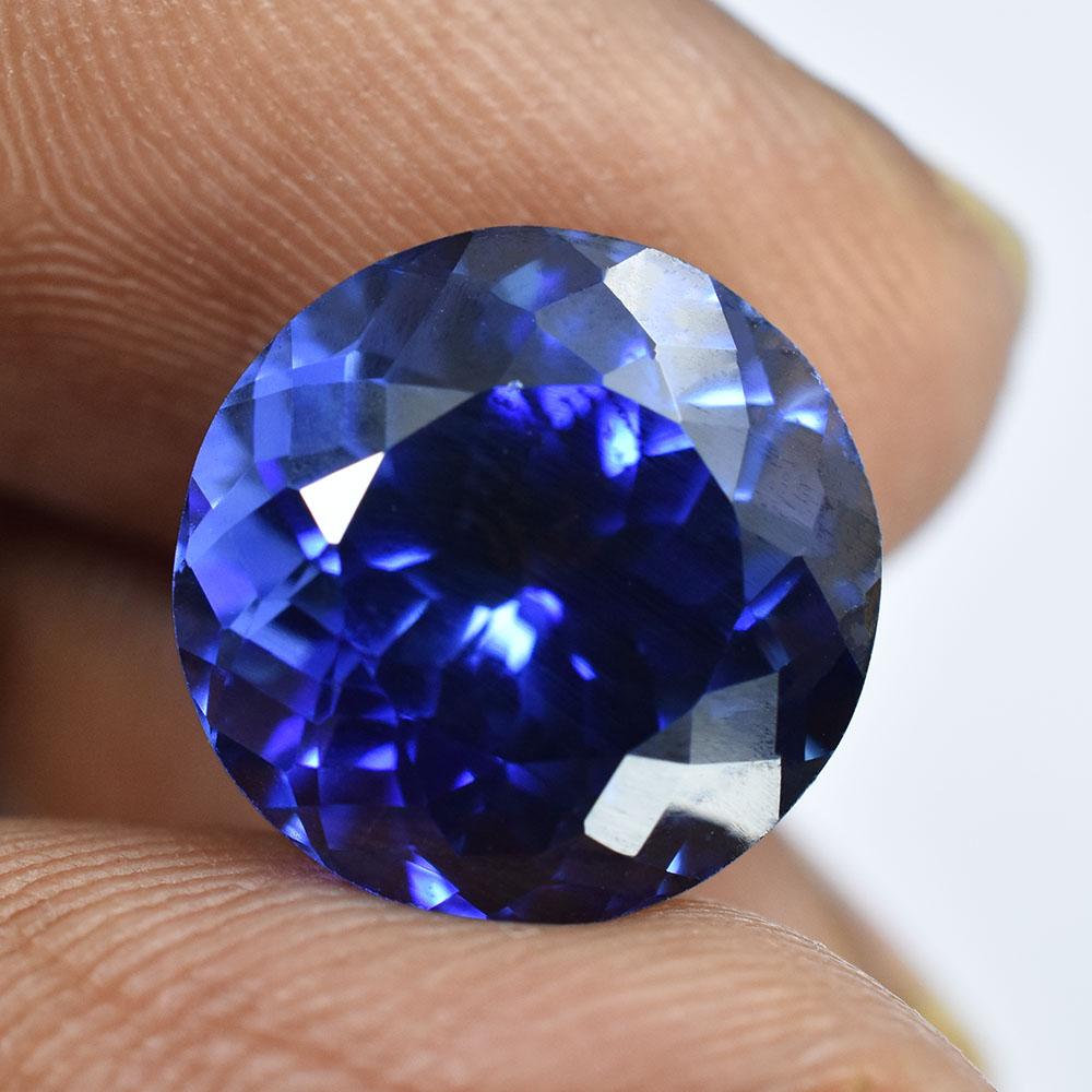 9.85 Ct 100 % Natural Blue Tanzanite Round Cut Stone, Loose Gemstone