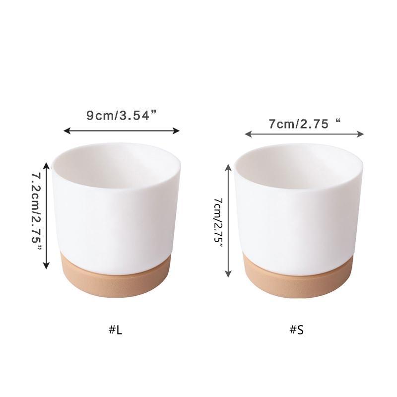 High Strength Flower Pots Imitation Ceramic Plastic Plant Pots Flower Pot