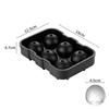 Ice Cube Tray Silicone Ice Ball Freezer Mold Square Ice Cube Maker with Lid 6/8 Grids for Whiskey Cocktail Coffee Accessories