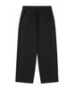 WEST GRAND BOULEVARD Libre Wide Two-Tuck Wool Blended Slacks Black