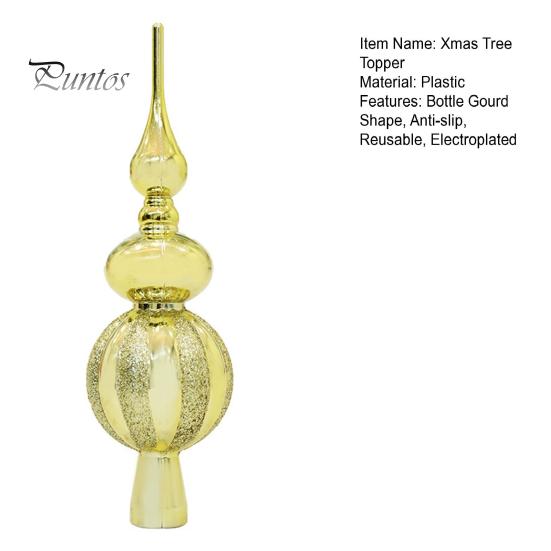 Topper per albero di Natale Topper per albero di Natale glitterato Topper per bottiglia antiscivolo a forma di zucca Decorazione per albero di Natale Crea atmosfera Decorazioni per feste