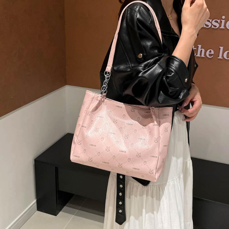 New Casual Tote Bag Fashionable Retro Printed Handbag Large Capacity Classic Versatile Shoulder Bag