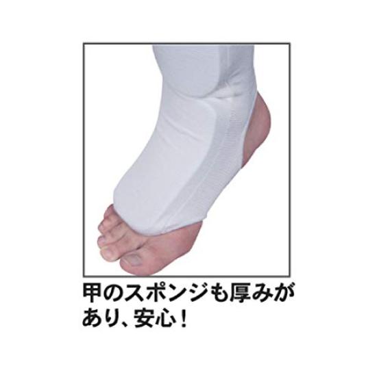 Isami Leg Ankle Knee Martial and MMA L-227 & Support, White, Foot, Shin, Support, Arts, Karate, Kickboxing, (FREE)
