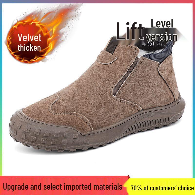 Northeast Men's Winter Snow Boots: Fur-Lined, Non-Slip, Fashionable Sports Shoes