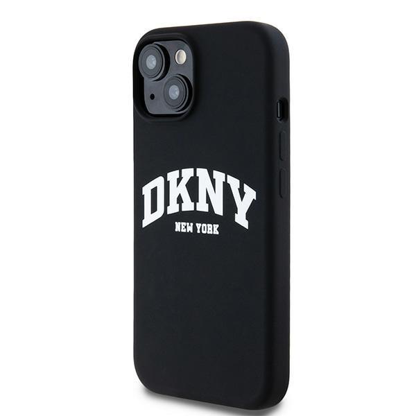 Dkny Dkhmp15Ssnyach Iphone 15 / 14 / 136.1 Czarny/Black Hardcase Liquid Silicone White Printed Logo Magsafe
