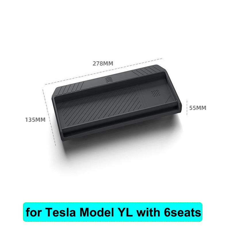 for Tesla Model Y L Juniper 2025 2026 Dashboard Storage Organizer Tray ETC Phone Holder Model 3 Highland Dash Board Accessories