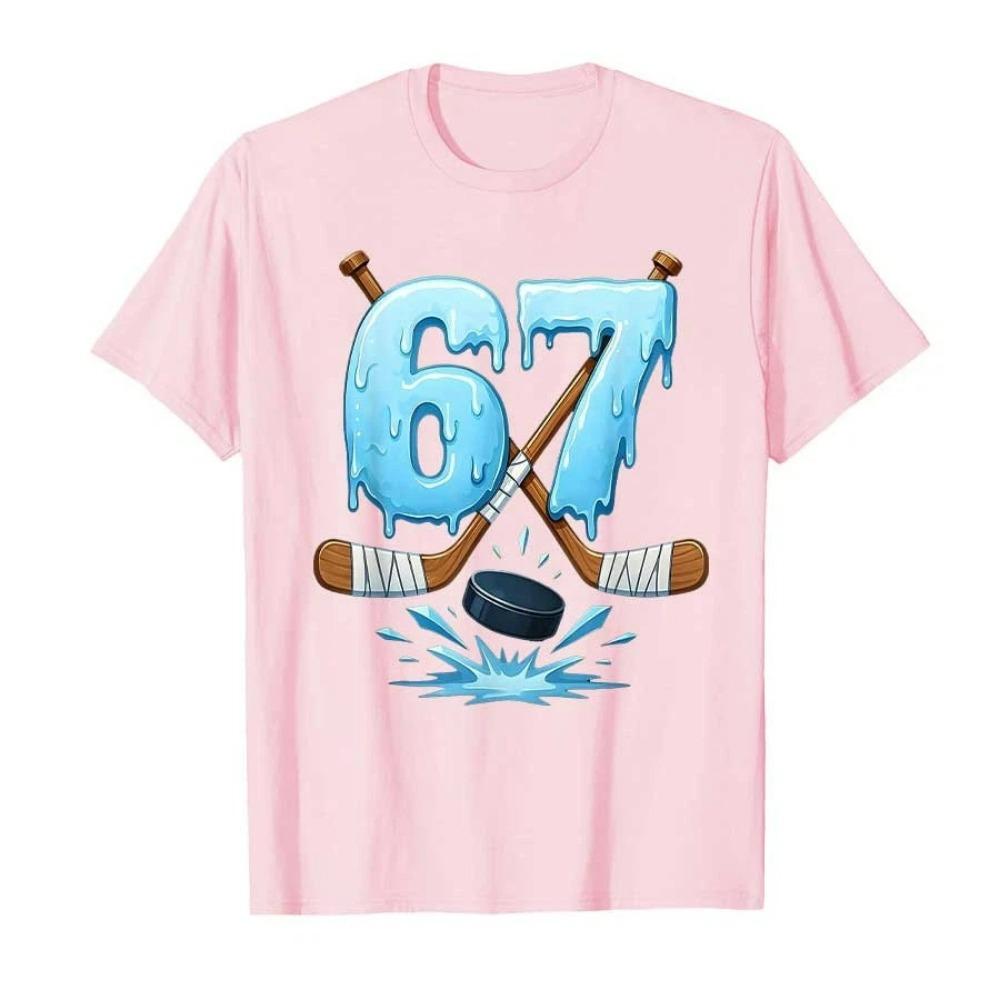 Sommer Mode 6 7 Print T-Shirt Herren Kurzarm Harajuku High Street Mode T-Shirt Mann Damen Sommer Oberteile
