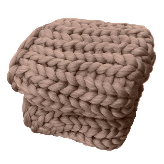 Thick Yarn Soft Warm Large Winter Bed Sofa Hand Knitted Blanket Home