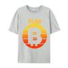 Plan Bitcoin Tshirt Pure Cotton Man Tops Shirts Camisa Normal TeeShirts 2024 Hot Sale Printed On Design