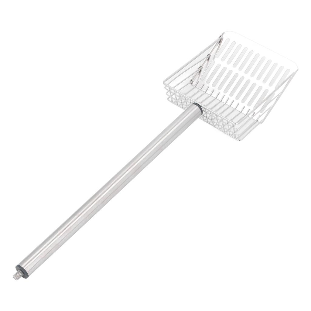   Handle Cat Litter Scoop Stainless Steel Kitty Poop Scooper Chicken Poop Sifter Shovel