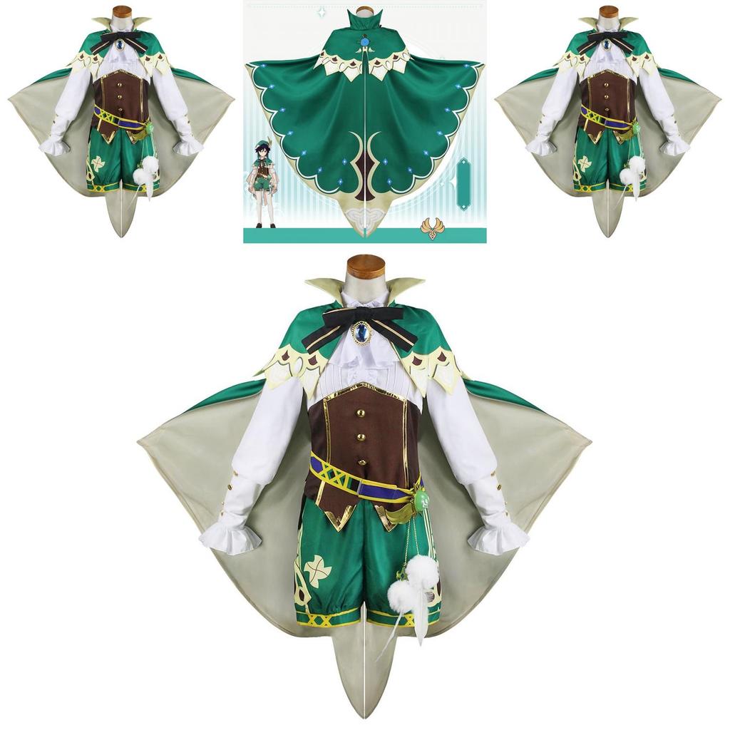 Costume de Cosplay Venti de Genshin Impact Luxueux Pour Femmes Parfait Pour les Fêtes d'Halloween