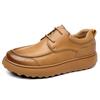 High Quality Brand Men's Genuine Leather Casual Shoes Thick Soled Low Cut Men's Oxford Shoes Versatile Office Work Shoes