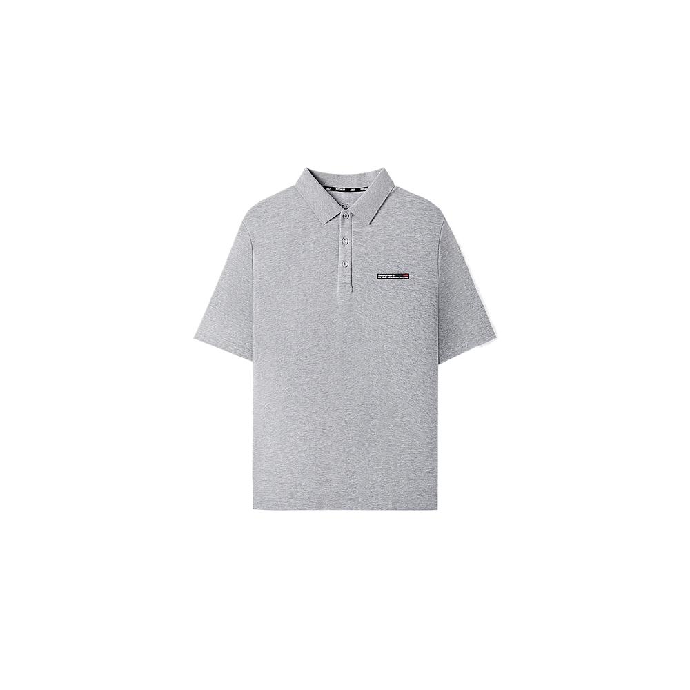 Skechers Fashion Simple Versatile Short Sleeve Polo Shirt Men tops Gray L225M116-004F XL