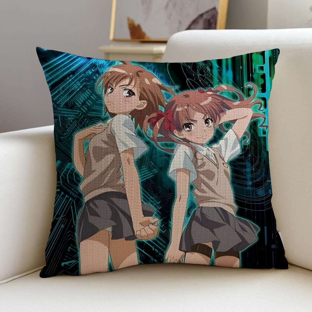 Certain Scientific RailgunS Cushion Cover Breathable and skinfriendly linen pillowcase square removable and washable cushion