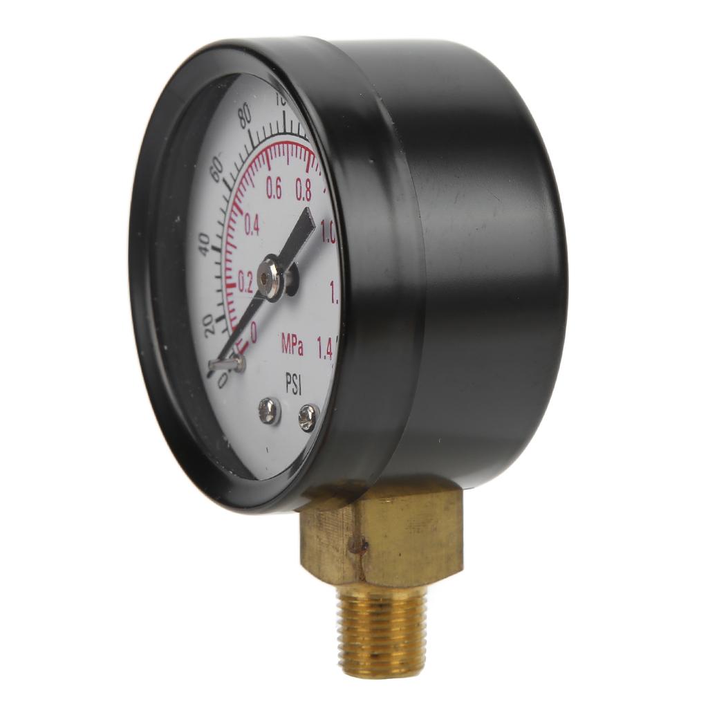 Y50 Radial Pressure Gauge Device with Circular Dial for Air Oil Water 18in NPT 0?1.4mpa 0?200psi