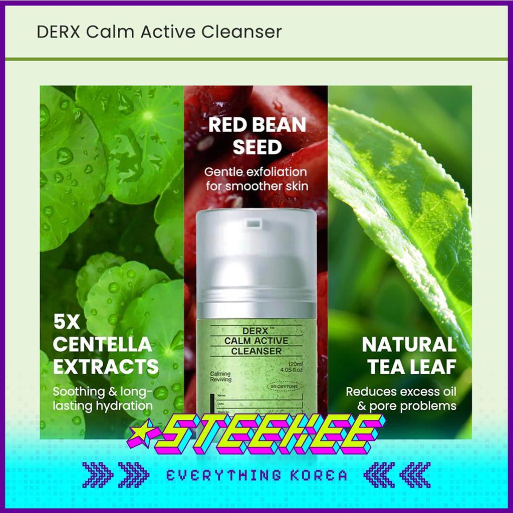 OGANACELL DERX Calm Active Soothing Facial Cleanser 120ml by Steekee Korea 4000