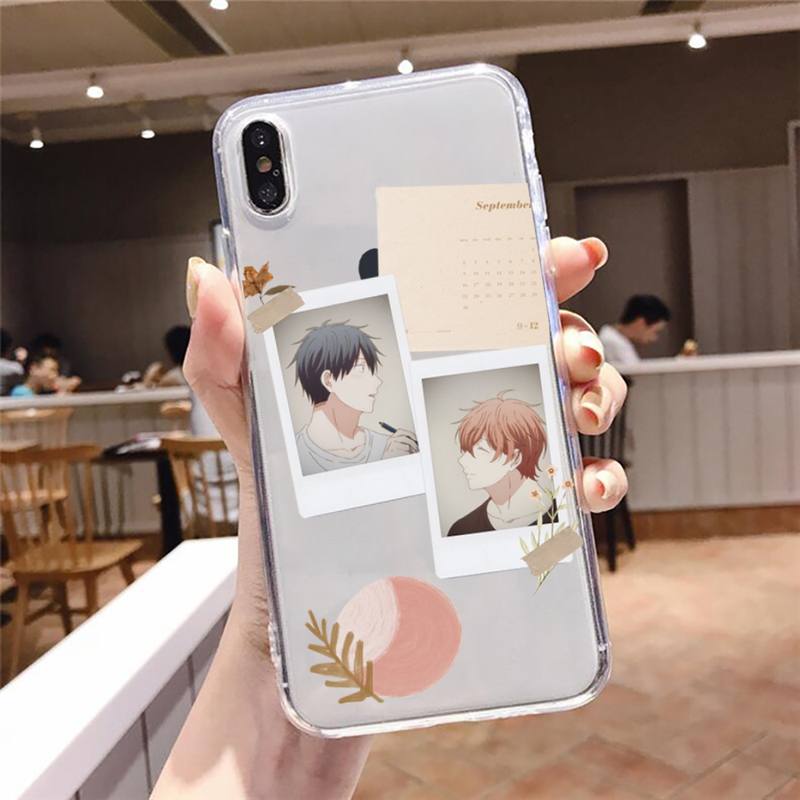 Given Yaoi Anime Cartoon Manga Handyhülle Transparent Weiches TPU für iPhone 13 12 Mini 11 Pro X XR XS Max 6 6s 7 8 Plus SE 2020