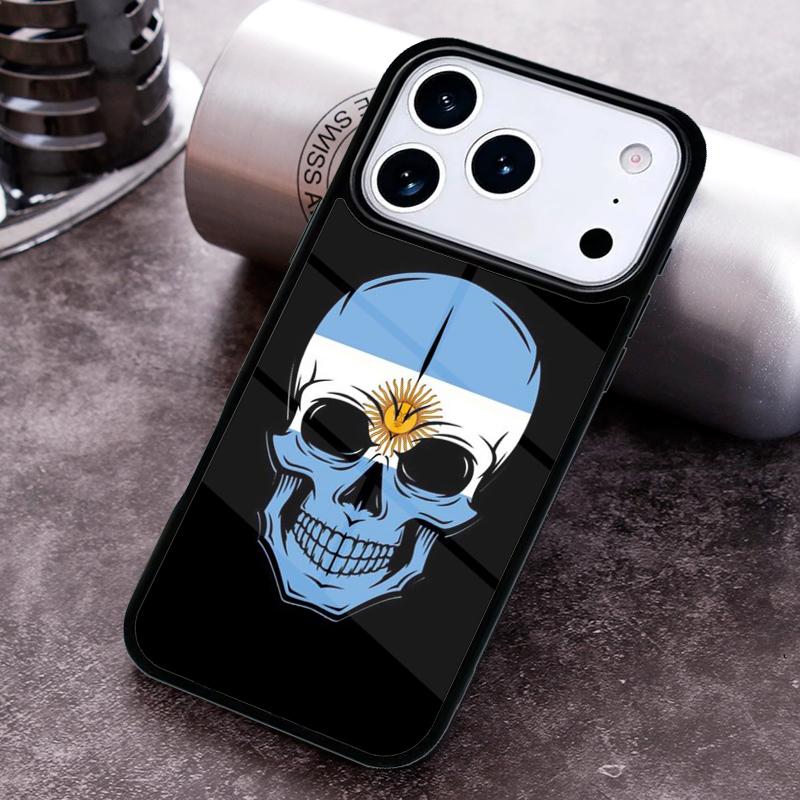 Argentina Flag Phone Case For iPhone 17 16 15 14 13 12 11 Pro Max Plus 17Air Soft Silicone Cover