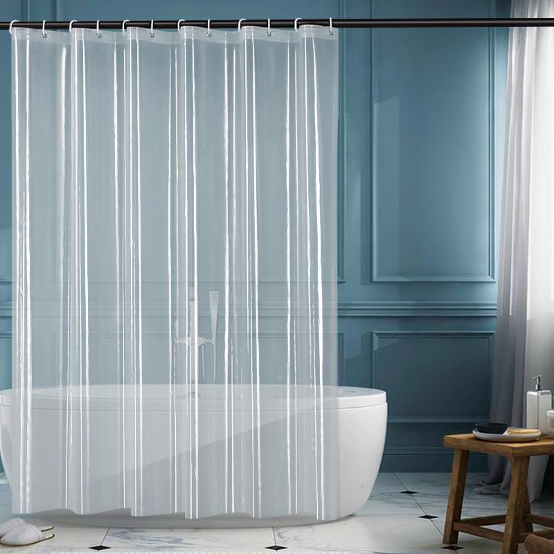 Gepunktete PEVA Bedruckte Wasserdichte Schimmelresistente Duschvorhang mit Haken