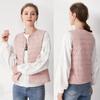 Down vest women's autumn and winter new simple collarless light and thin round neck V-neck liner vest vest vest tide