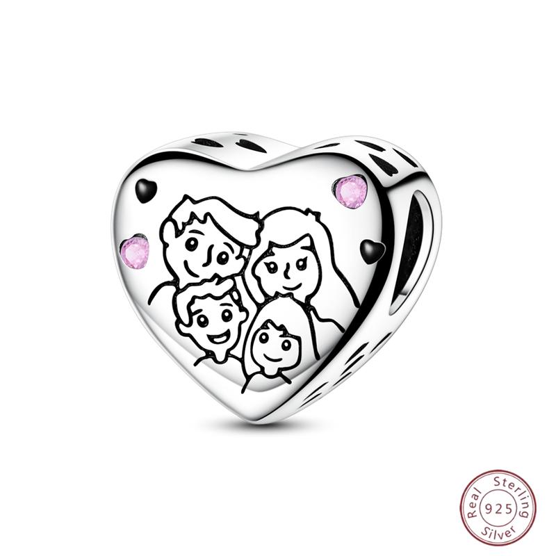 New Original Copper Beaded Bow Charm Blue Beads For Women Exquisite Diy Birthday Jewelry Gifts