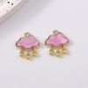 5pcs Cute Gemstone Cloud Raindrop Charms Pendants for Necklace Earrings Bracelet DIY Handmade Jewelry Accessories
