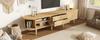 TV Cabinet 170x40x43cm, Lowboard with 2 Drawers & 2 Sliding Doors, MDF TV Base Cabinet with Adjustable Shelves, Suitable for 70-Inch TV Stand