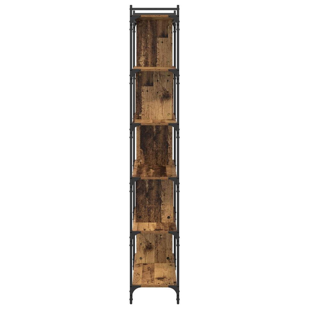 Vintage Wood Bookshelf 76 x 32 x 192 cm Engineered Wood