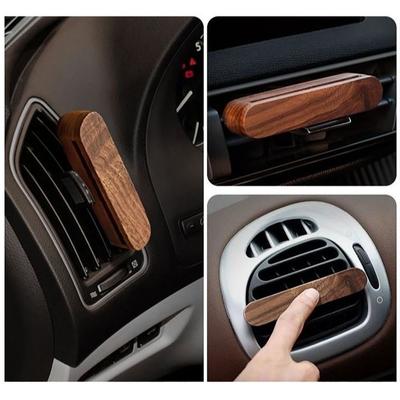 Natural Solid Wood Car Perfume Lasting Aroma with 10 Refill Sticks Air Freshener Car Diffuser Car Interior