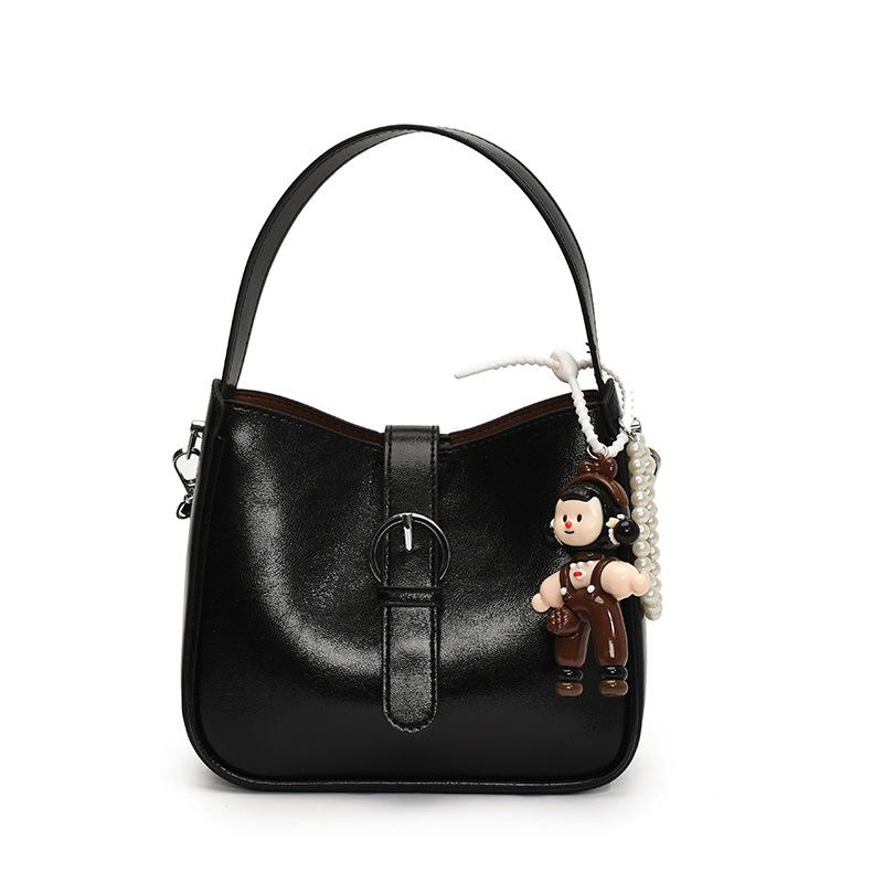 Simple and fashionable portable small square bag, new trend texture versatile solid color versatile mother and child bag women's bag
