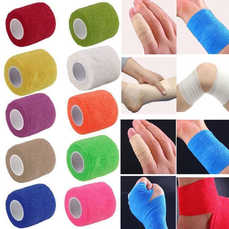Elastic Nonwoven Bandage Tape Sports Injury Support High Stickiness Easy Tear