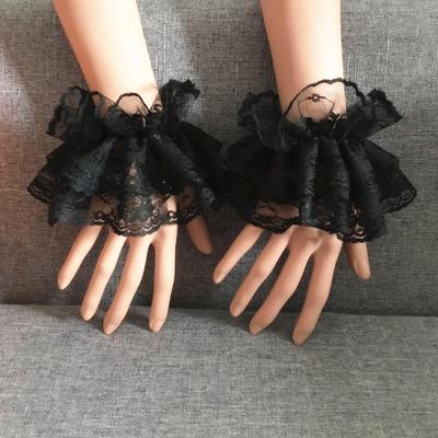 Lolita Accessories Short Lace Hand Sleeves Cosplay Gloves Lace Fun Nightclub Sleeves Elastic Bracelet Clothing Accessories