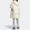 adidas Originals Premium Down Long Hooded Puffer Coat With Embroidered Logo Women Outerwear White HS9529