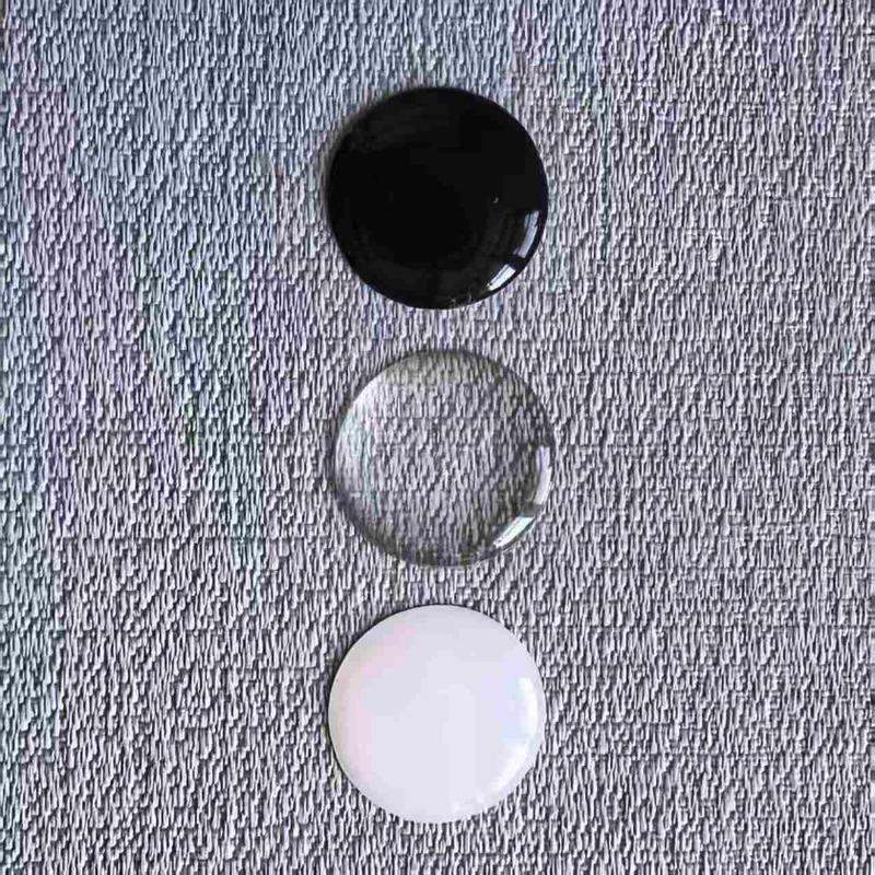 Resin Epoxy 10mm 11mm 12mm 13mm 14mm Round White Black Transparent Sticker Car Key Shell Remote Fob Cover Case Emblem Symbol 14mm diameter