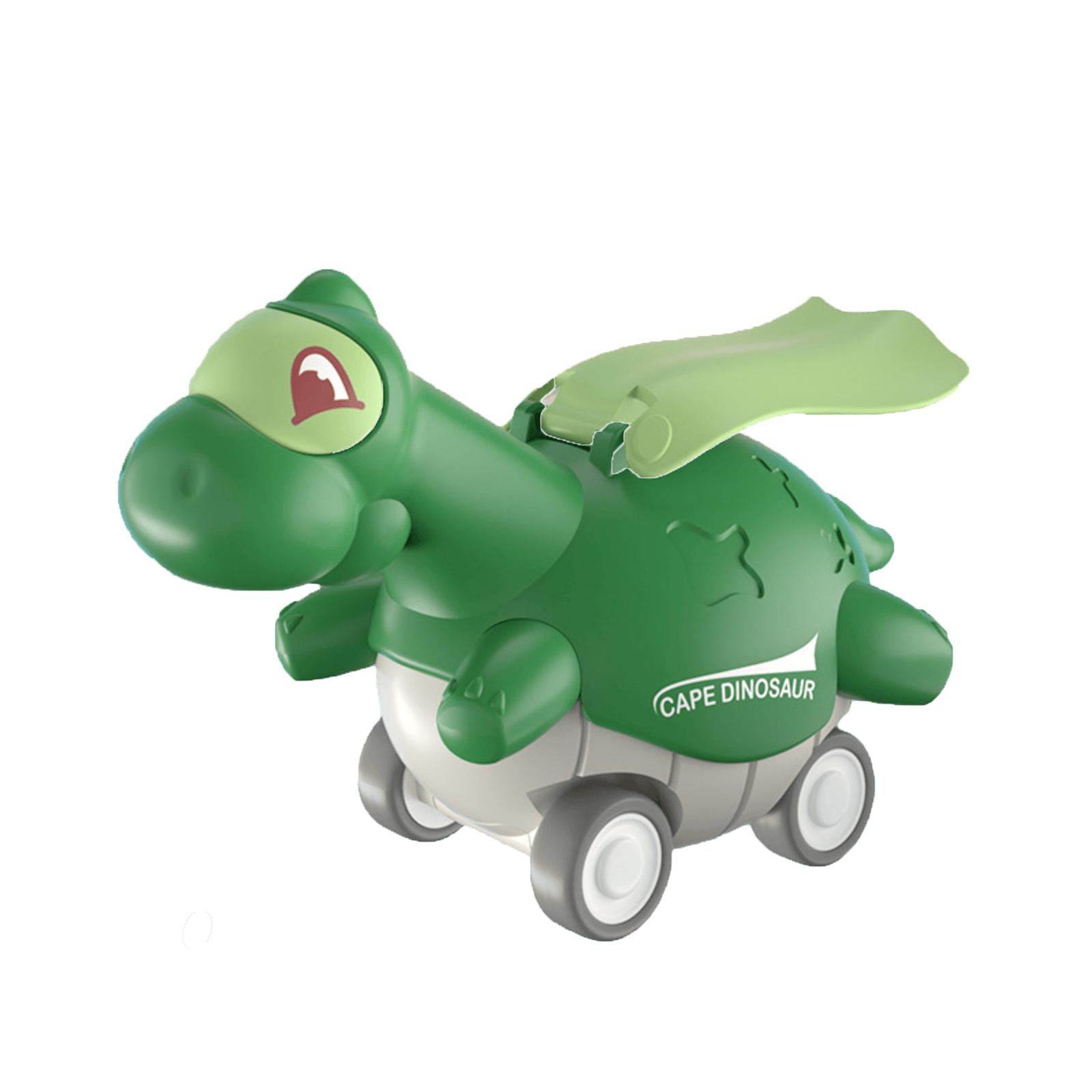 Kids  Push Button Toy Car, Baby Dinosaur Sliding Car, Decompression Car Toy One Size