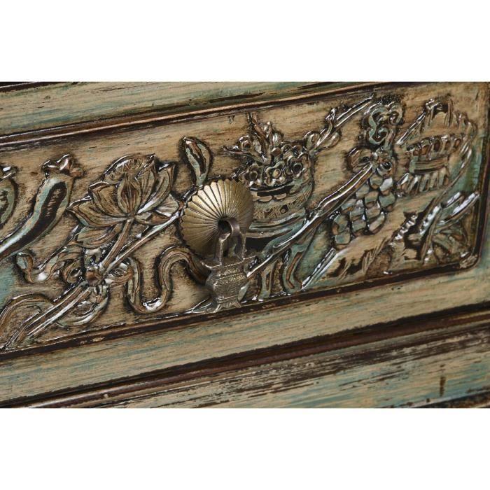 Banquette - Oriental - Multicolore - Bois massif - 179x43x58 cm - Style ethnique