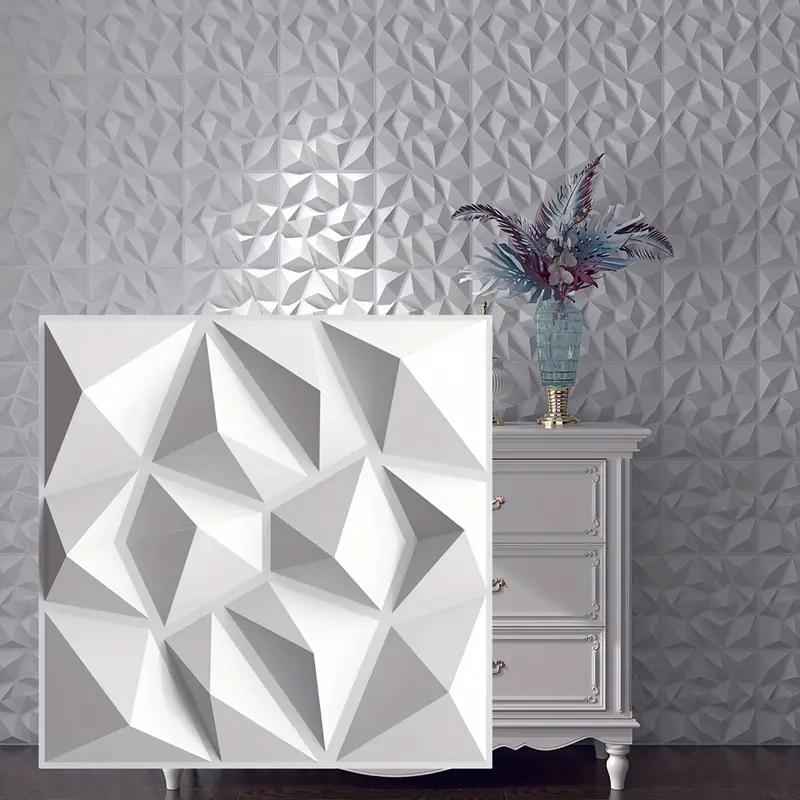 

3D ПВХ самоклеящиеся стеновые панели - Идеально подходят для гостиной, спальни, кухни, фона для телевизора, прихожей, офисного декора, 11,8x11,8 дюймов 30cm x 30cm x 10pcs