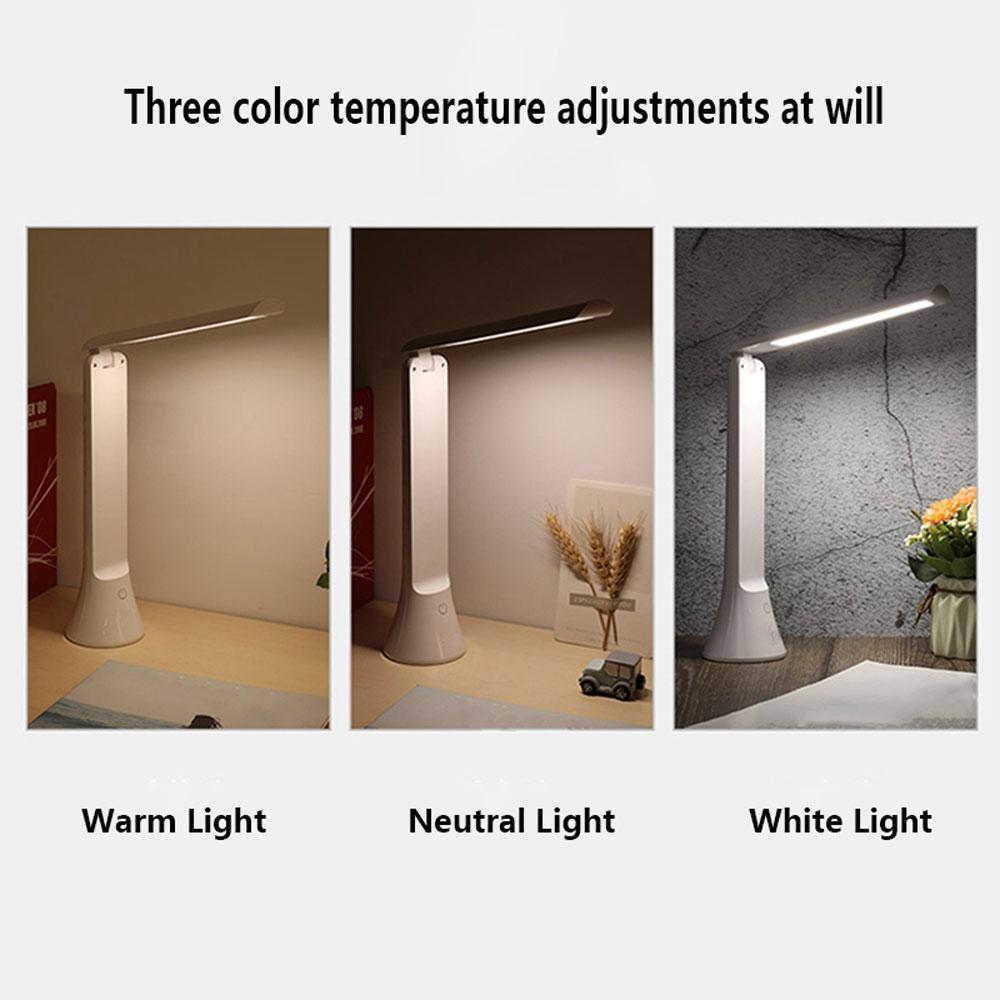 Portable Foldable LED Flashlight Table Desk Light Rechargeable Torch Sensor Table Lamp Reading Light Outdoor Emergency Lantern