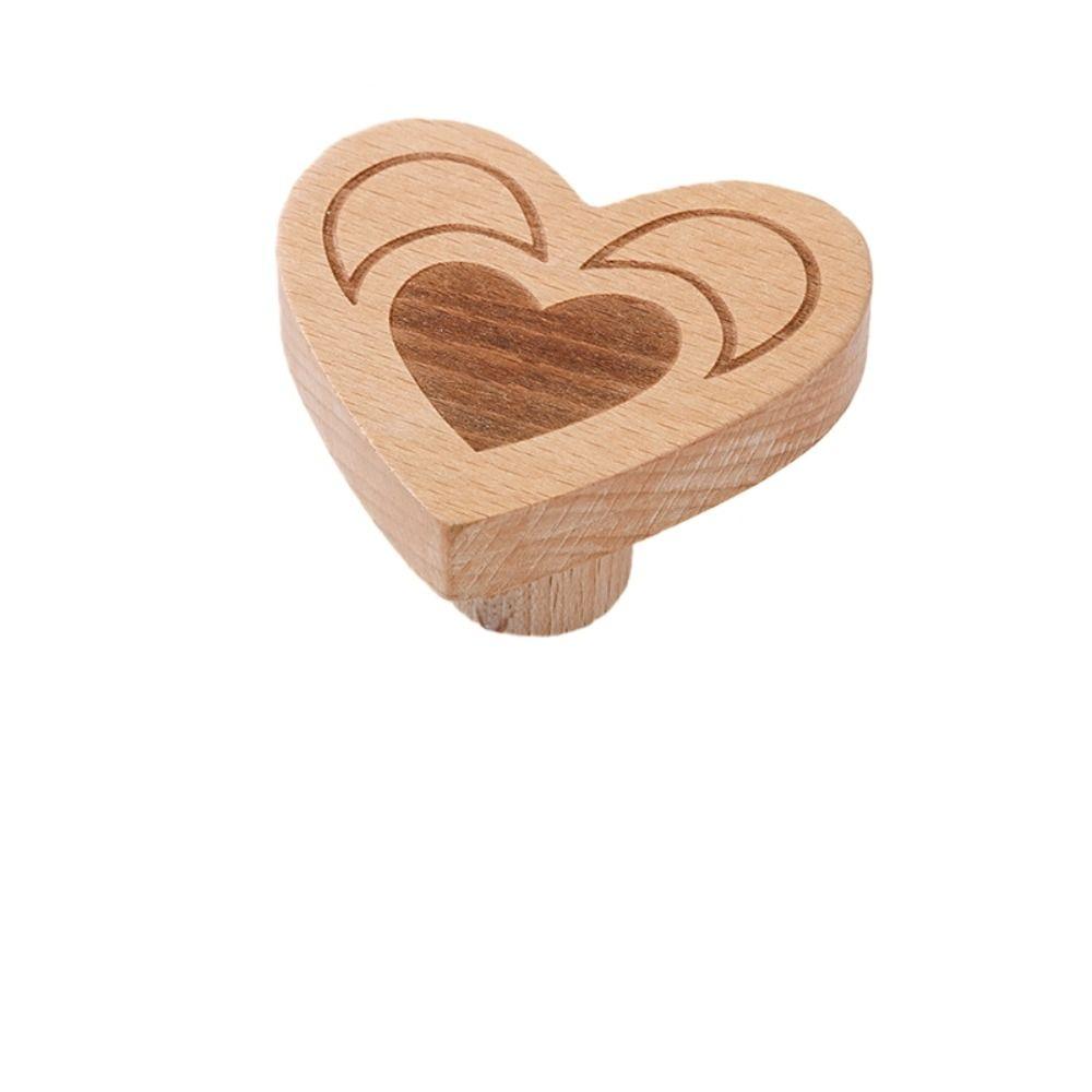 

1/6 шт. 2,36 дюйма Крючок для одежды Деревянный Простой Креативный Крючок Милый Крючок из массива дерева Ванная комната 1pcs heart