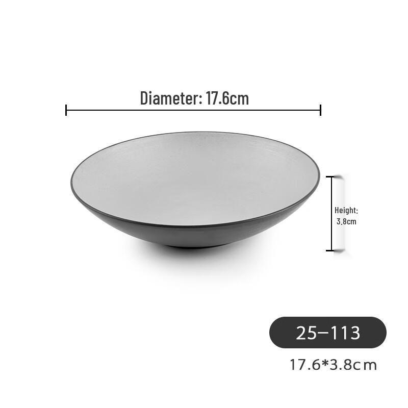 Japanese Style Black Frosted Melamine Noodle Bowl