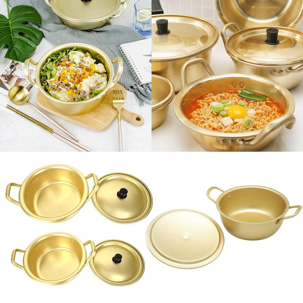 Aluminum Protector for Kitchen Korean Noodle Soup Ramen Hotpot Stockpot Spaghetti Stew Cooker for Home Use