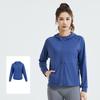 Hooded Sports Coat Women's Loose Running Smock Large Size Fitness Wear Long Sleeve Yoga Wear