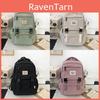 Minimalist Nylon Student Backpack With Laptop Pocket For Daily Use