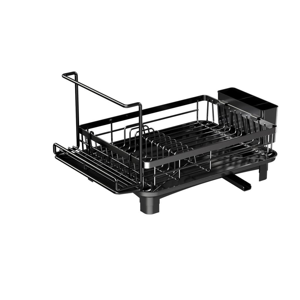 Cross-Border Draining Dish Rack: Kitchen Countertop Bowl & Dish Storage with Cutlery & Chopstick Box