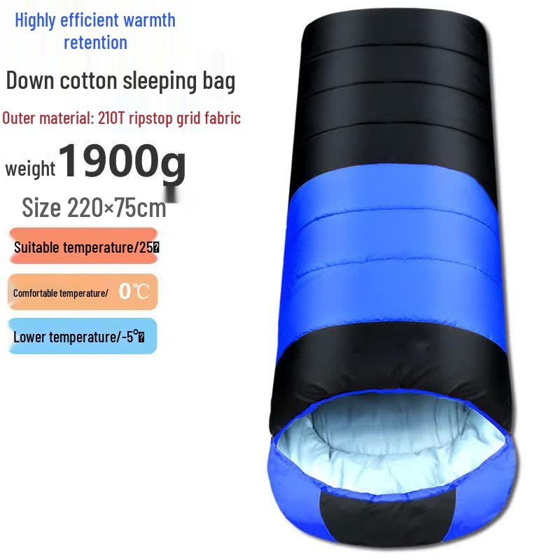 High Warmth Down Cotton Camping Sleeping Bag